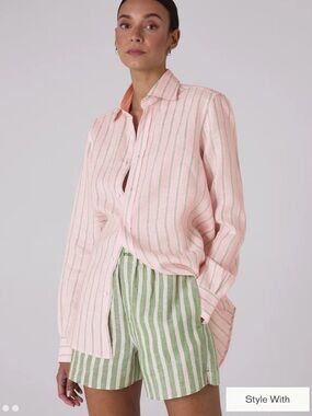 With Nothing Underneath linen boxer shorts